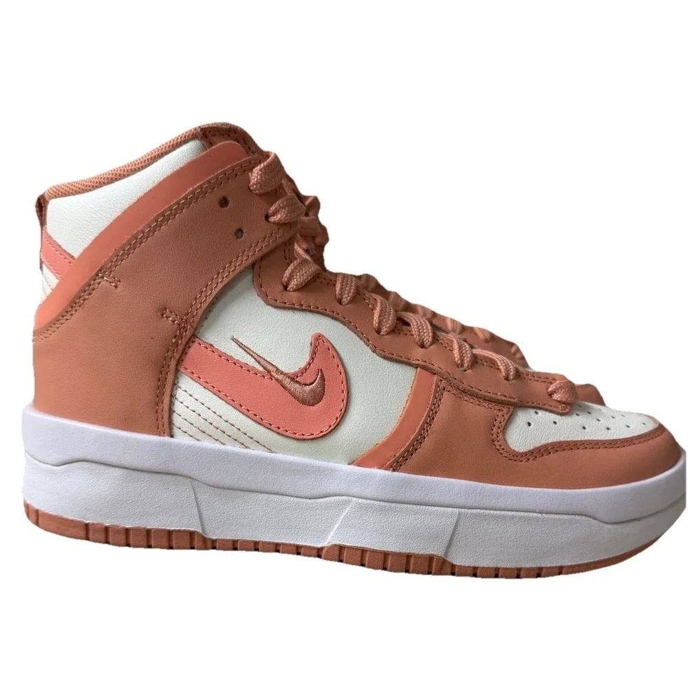Nike Dunk High Up White Crimson Pink Bliss | DH3718-107 Size Women 7